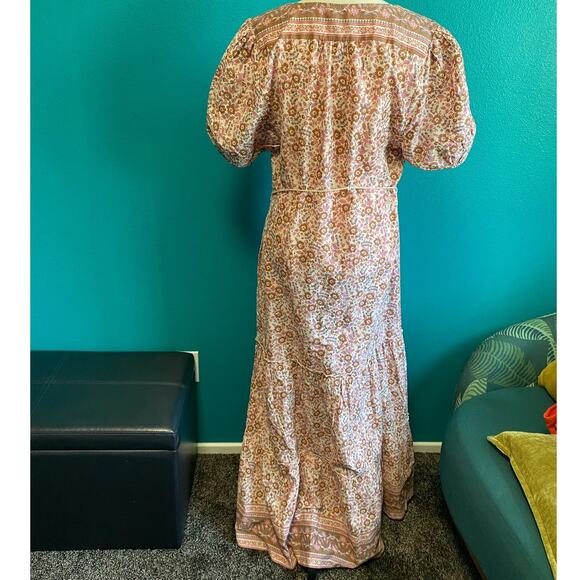Faherty Orinda Floral Print Organic Cotton Maxi Dress Women's XL - Picture 7 of 10